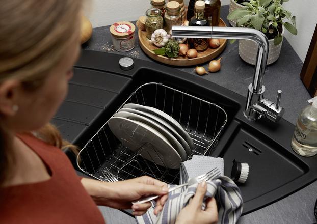 Actual product image Blanco Dish rack with plate stacker