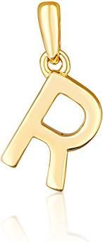 Produktbild JVD Minimalist gold-plated letter "R" pendant SVLP0948XH2GO0R