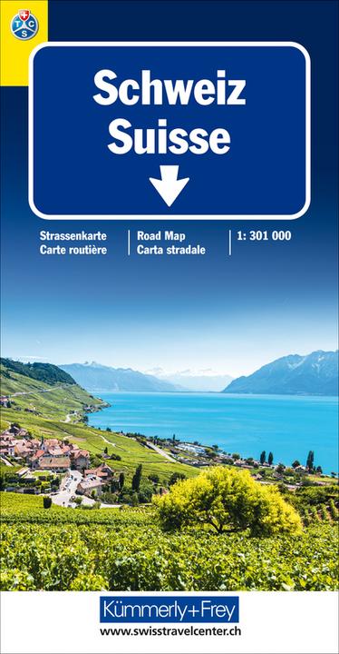Produktbild Strassenkarten - Schweiz (Englisch, Französisch, 2022)