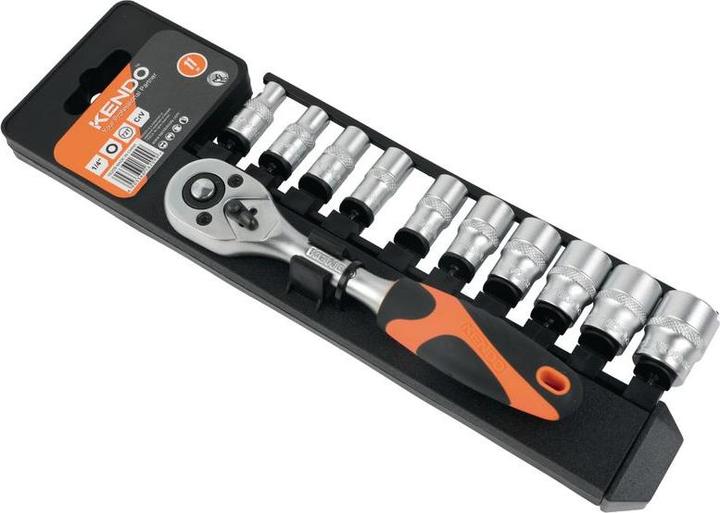 Image du produit Kendo Jeu de clés à douilles douze pans 1/4" 11 pièces (14 mm)
