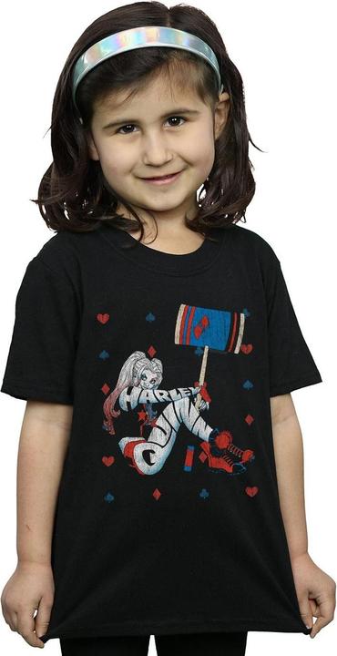 Image du produit - T-shirt HARLEY QUINN PLAYING CARD SUIT - Fille (140, 146)