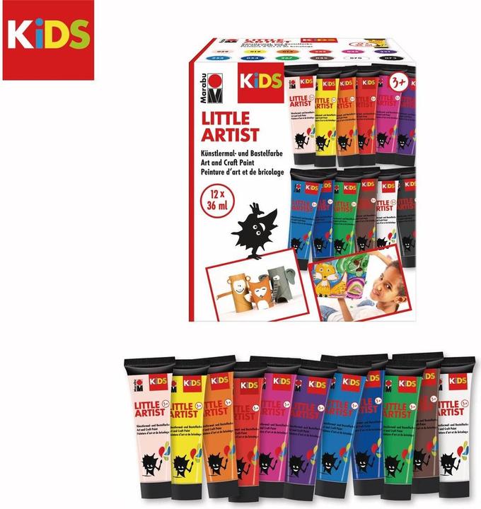 Marabu Little Artist Sort (Multi, 36 ml)