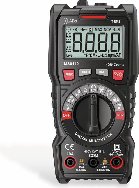 Produktbild LABS MS0110: TrueRMS Digital-Multimeter, 4.000 Counts
