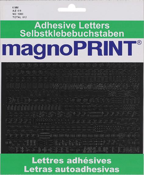 Actual product image Magnoprint Self-adhesive letters