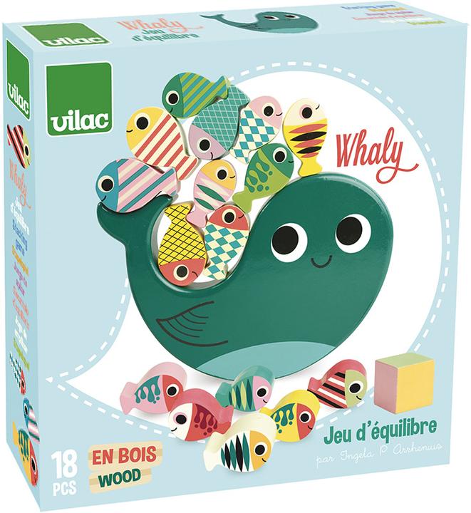 Actual product image Vilac Stacking game fish (German, English, Italian, French)
