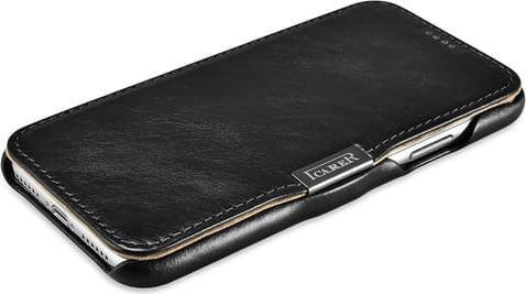 Produktbild iCarer iPhone Xs max - Luxury Series Flip Case schwarz RIXS04 (Apple iPhone XS Max)