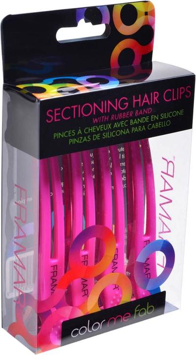Framar Haarclips mit Gummiband (4 Stk.)