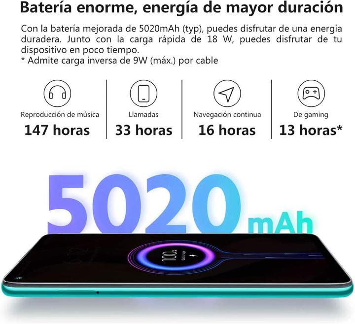 Produktbild Xiaomi Redmi Note 9 (128 GB, Midnight Grey, 6.53", Dual SIM + SD, 48 Mpx, 4G)