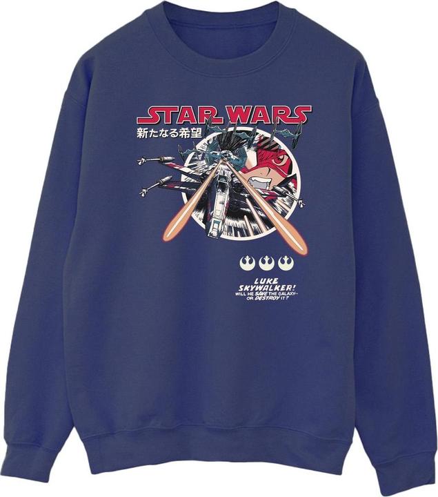 Actual product image Star Wars Mens Classic Luke Manga Sweatshirt (XXL)