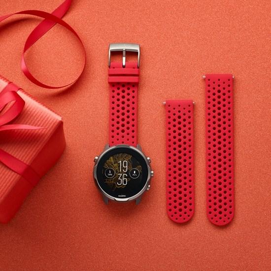 Actual product image Suunto 24 ATH1 Silicone Strap /Grey S+M (24 mm, Silicone)