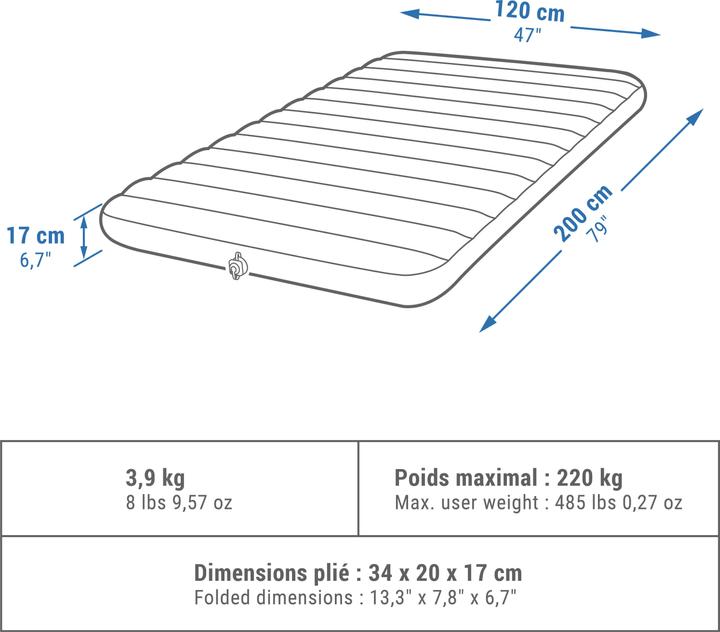 Immagine prodotto Quechua AIR COMFORT 120