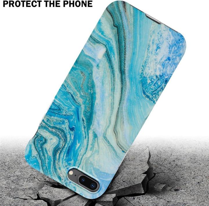 Immagine prodotto Cadorabo IMD TPU Colourful Marble Cover (Apple iPhone 7 Plus, Apple iPhone 7s Plus)