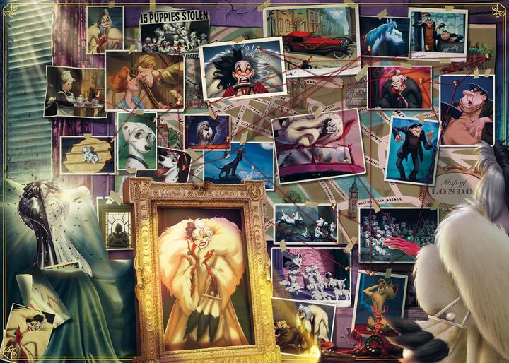 Actual product image Ravensburger Puzzle 1000 pieces Villainous, Cruella de Mon (1000 pieces)
