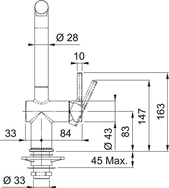 Actual product image Franke Active pull-out shower