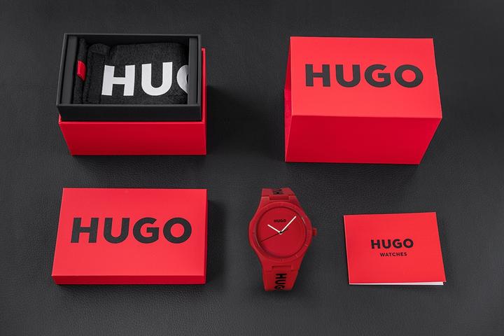 Actual product image Hugo Boss Hugo Lit For Him Rote Herrenuhr 1530346 + BOX
