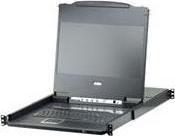 Immagine prodotto Aten CL6708MW UK Switch KVM a binario singolo 8 porte 17,3" LCD (USB DVI) layout UK