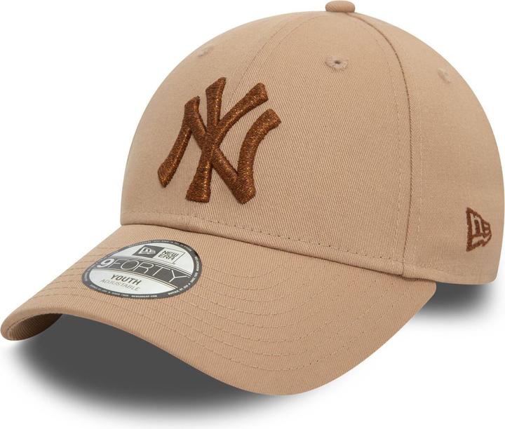 Produktbild New Era 9Forty Kinder Cap - METALLIC NY Yankees beige Child (53, 54 C, 52 C)