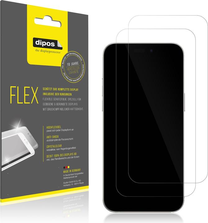 Immagine prodotto Dipos 3D Full-Cover Pellicola Protettiva (1 Pezzo/i, Apple iPhone 16)