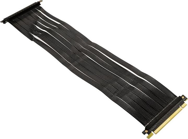 Produktbild Ssupd Riser Flachband-Kabel - PCIe 4.0, 430mm, schwarz