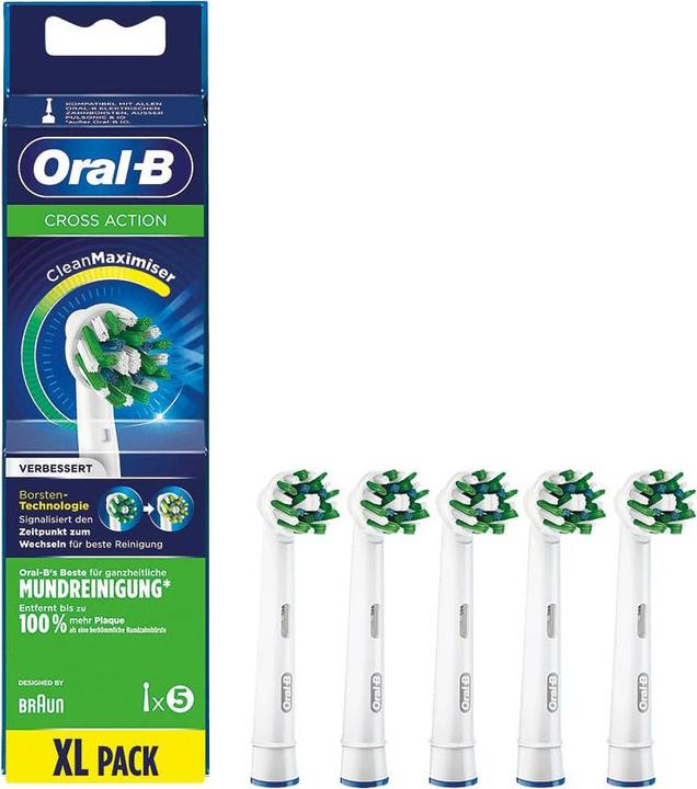 Oral-B CrossAction 80339542 Elektrischer Zahnbürstenkopf 5 Stück(e) Schwarz (6 x)