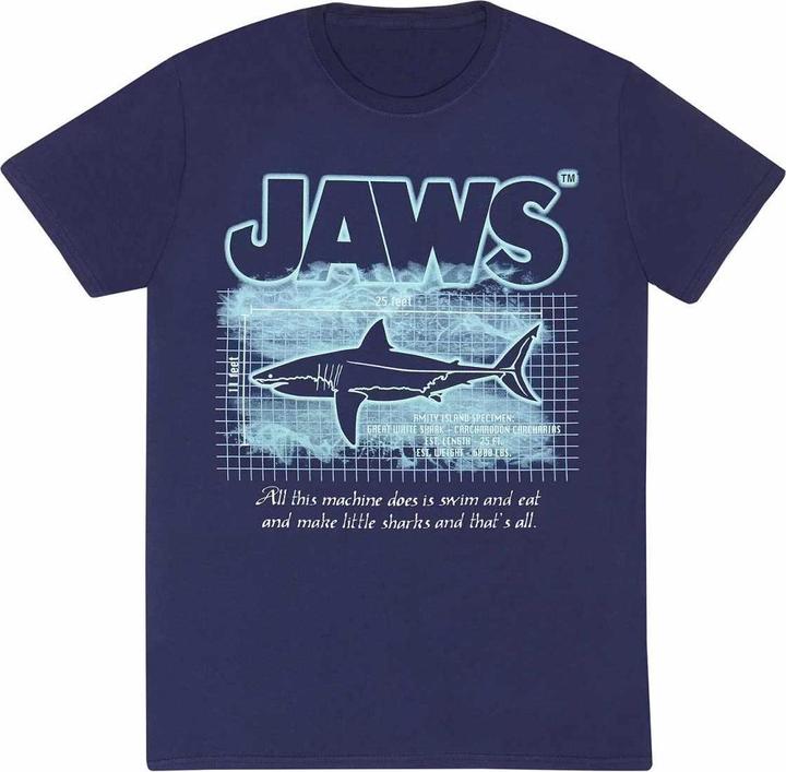 Immagine prodotto JAWS Maglietta da adulto Large White Info (S)