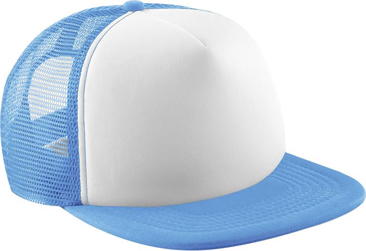 Sky blue, White