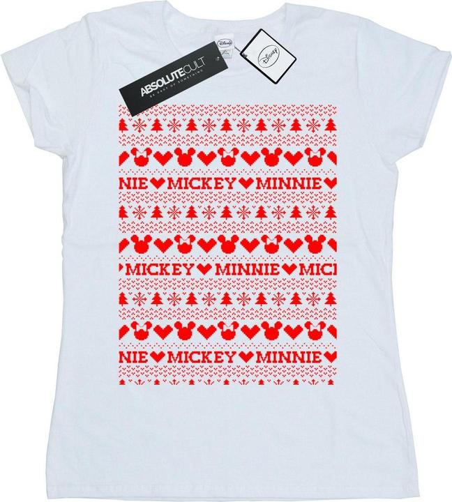 Produktbild Disney Mickey And Minnie Christmas Fair Isle TShirt (S)