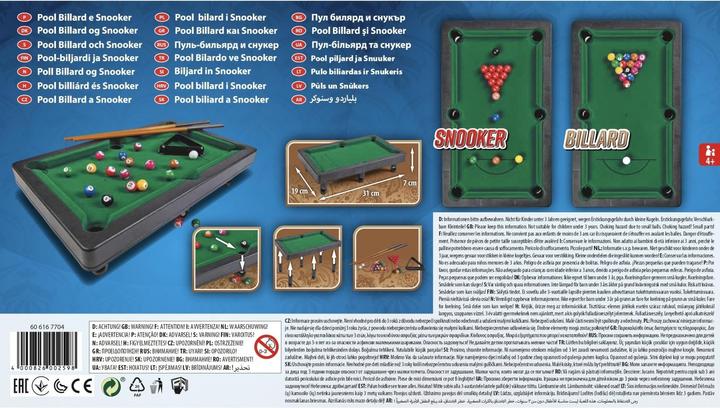 Actual product image Noris 606167704 Pool billiards & snooker incl. 2 cues, 16 billiard and 17 snooker balls and triangle
