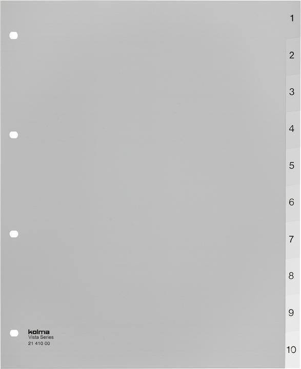 Produktbild Kolma Register A4 XL Vista 1-10 10-teilig transparent farblos