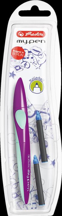 Magni Rollerball My Pen purple mint in blister pack (Purple/Mint, 1 x)
