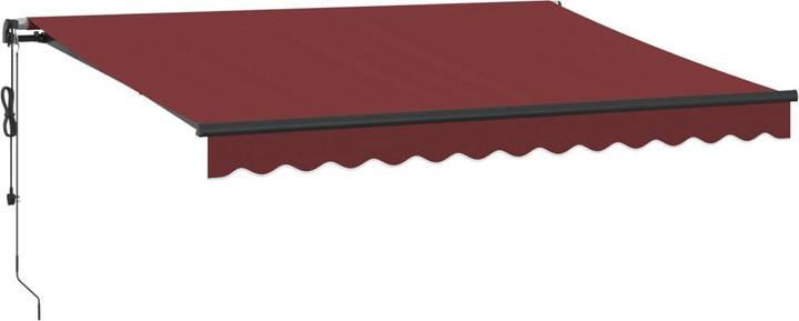 Produktbild VidaXL Markise Gelenkarmmarkise Sonnenmarkise Automatisch Weinrot 350x250cm (3.50 m)