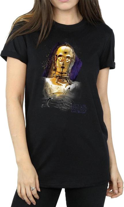 Immagine prodotto Star Wars The Last Jedi C-3PO Brushed Maglietta Ampia Donna (M)