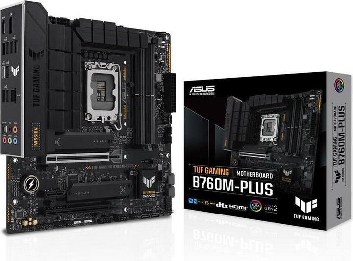 Actual product image ASUS MB TUF GAMING B760M-PLUS (Intel,1700,DDR5,mATX) (LGA 1700, Intel B760, mATX)