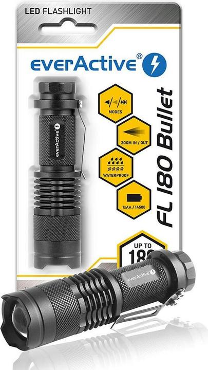 Produktbild Everactive FL-180 Bullet LED - Taschenlampe (9.40 cm, 200 lm)