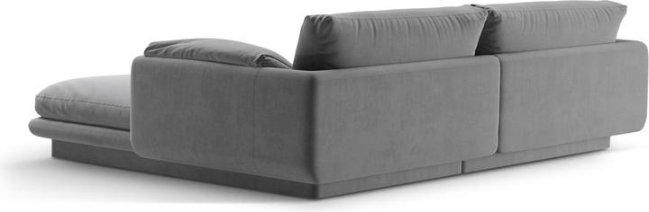 Actual product image Micadoni Velvet Left Corner Sofa, "Torino", 3 Seats, 220x170x83 Made in Europe (Corner sofa)