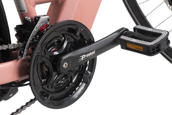 Actual product image Adore E-trekking bike 28" aluminium trekking e-bike ATR-180 rear motor 50NM / 12.8Ah Vintage Rosé (48 cm)