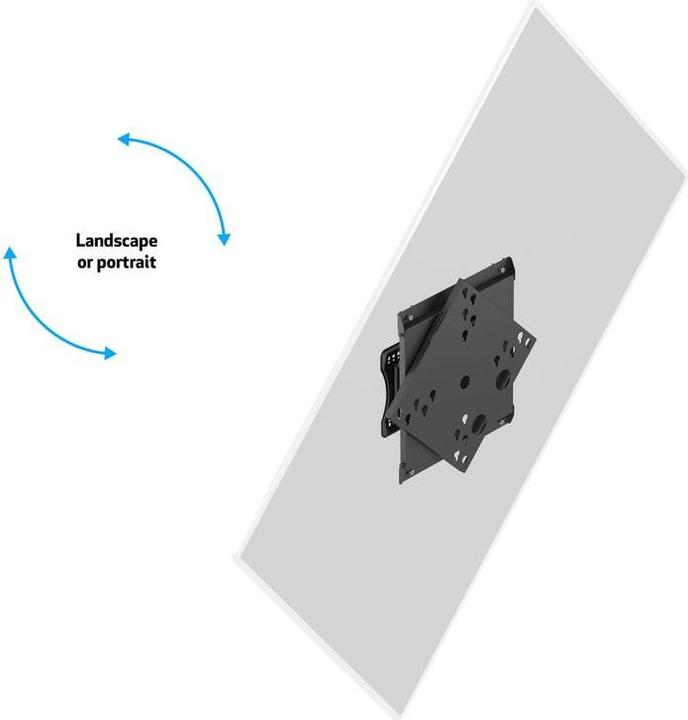 Image du produit Multibrackets Support mural Vesa Flip Adapter 400, noir (Platines de montage / d'adaption)