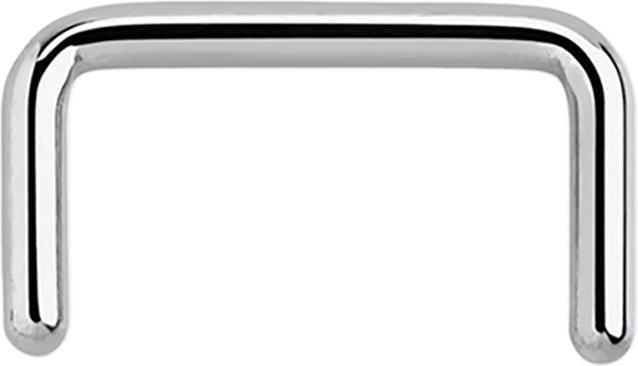 Star Piercing Septum Ring U silber (Chirurgenstahl 316L)