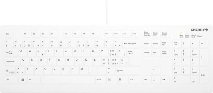 Produktbild CHERRY AK-C8112 MEDICAL KEYBOARD WHITE (CH, Kabelgebunden)