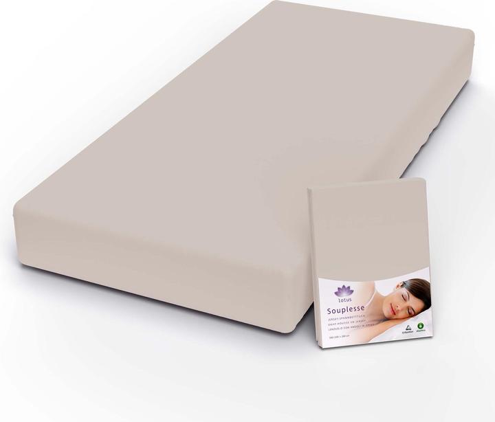Actual product image Lotus Bettwaren Jersey fitted sheet Souplesse (120 x 200 cm)