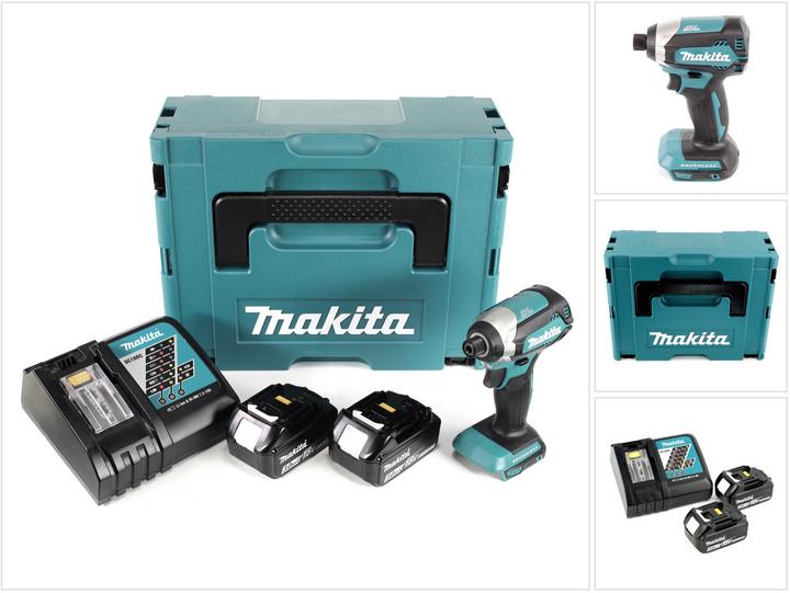 Actual product image Makita DTD 153 RFJ Battery impact wrench 1/4" 18V 170Nm brushless + 2x batteries 3.0 Ah + quick charger (Rechargeable battery operated)