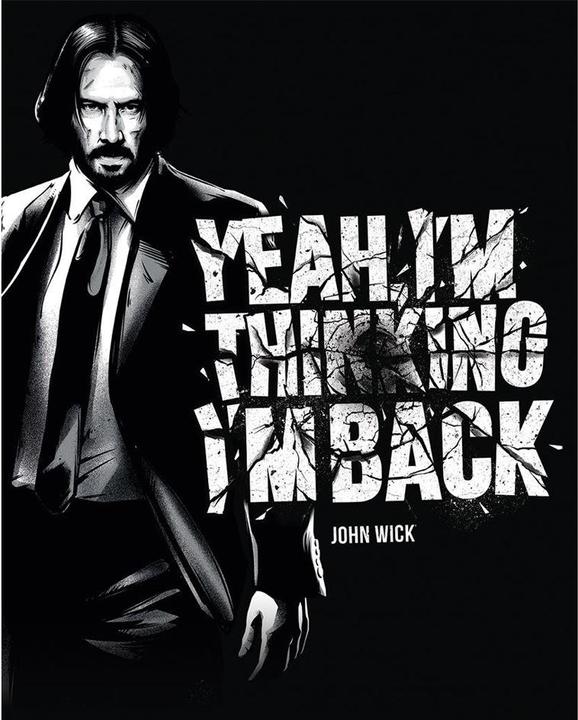 Produktbild John Wick Leinwanddruck Yeah I'm Thinking I'm Back Weit (50 x 40 cm)