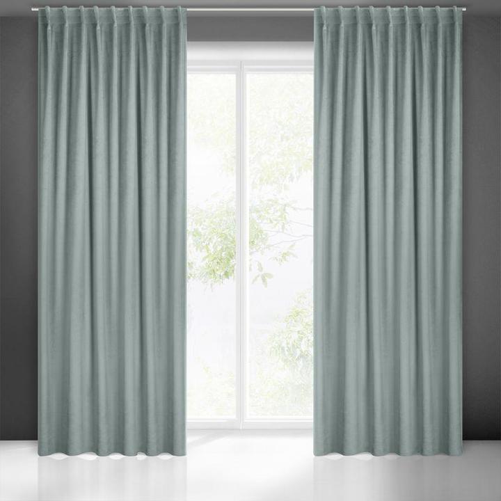 Image du produit Eurofirany Rideau de nuit MADLEN 140X300 cm, ruban flexible, couleur : gris (140 x 300 cm)