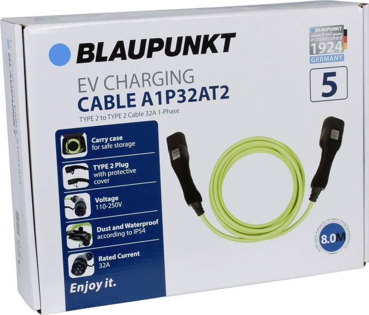 Actual product image Blaupunkt Charging cable (Type 2, 7.40 kW, 32 A, 8 m)