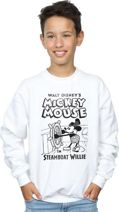 Produktbild Disney Mickey Mouse Steamboat Willie Sweatshirt Jungen (140, 146)
