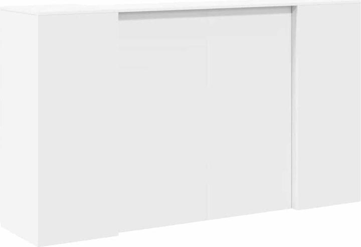 Image du produit VidaXL Comptoir d'accueil Blanc 180x50x103,5 cm Bois composite Comptoir d'accueil
