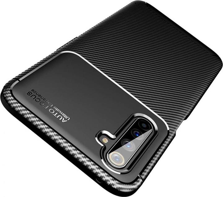 Actual product image Screenguard Realme 6 Pro Cover Carbon Design TPU Case (Realme 6 Pro)