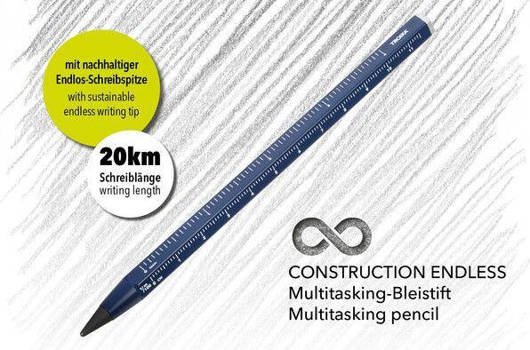 Produktbild Troika CONSTRUCTION ENDLESS Bleistift Endlos-Schreibspitze, dunkelblau (HB)