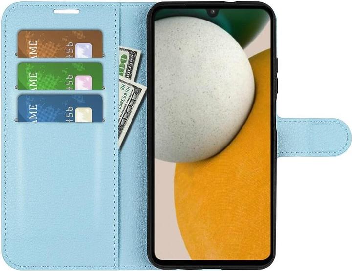 Actual product image Cover-Discount Galaxy A15 - Leather case blue (Samsung Galaxy A15)
