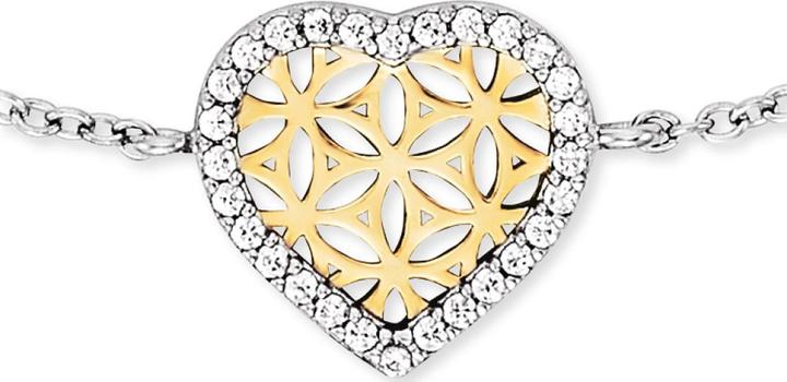 Immagine prodotto Engelsrufer Bracciale Cuore Fiore della Vita (20 cm, Argento 925)
